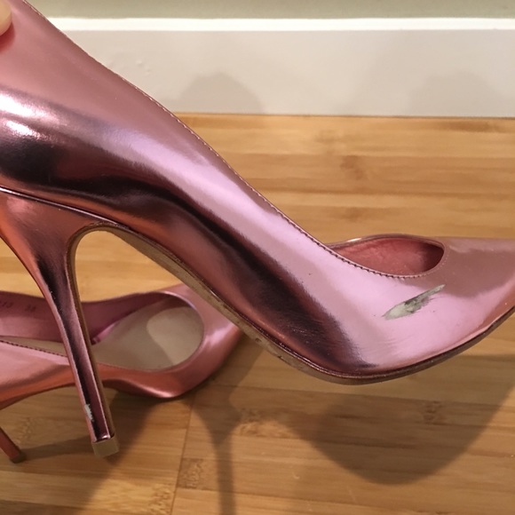 Christian Dior pink 🐷 metallic heels - Picture 4 of 5